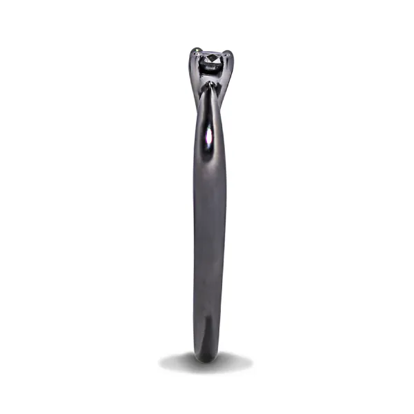 Blink-Blink Zlatý prsteň s čiernym diamantom 0.19 ct1079CDG