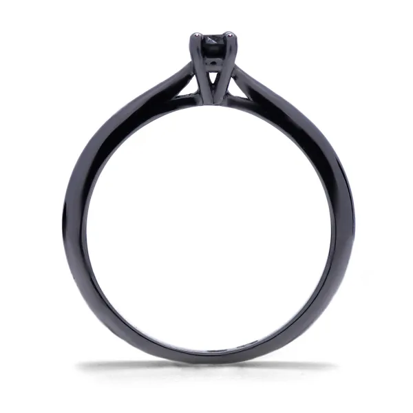 Blink-Blink Zlatý prsteň s čiernym diamantom 0.19 ct1079CDG