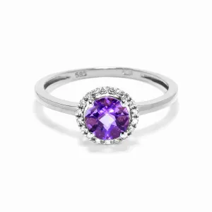 Blink-Blink Prsteň s diamantami a Ametystom2218BAG