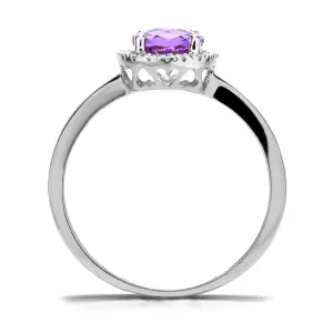 Blink-Blink Prsteň s diamantami a Ametystom2218BAG