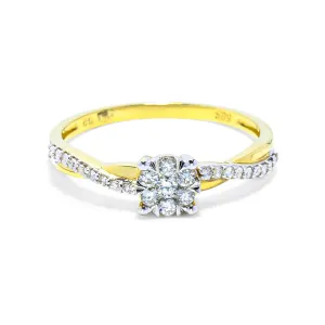 Blink-Blink Nadčasový diamantový prsteň 0.22 ct1550ZbDG