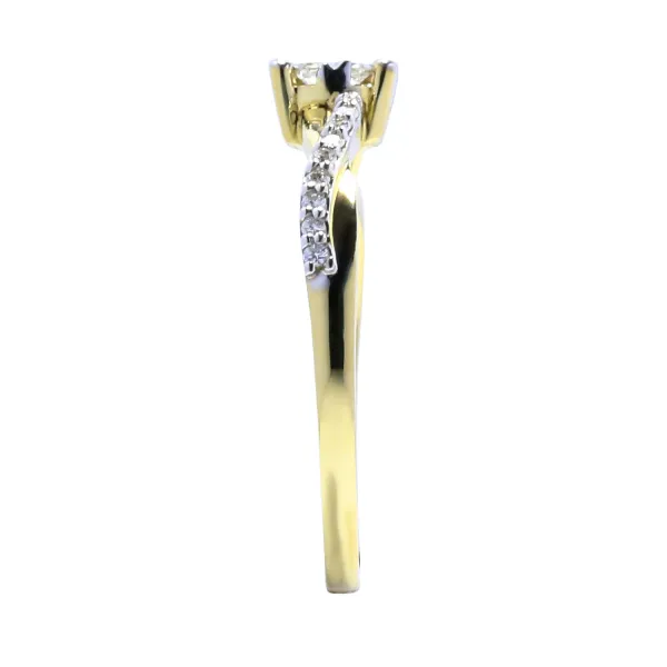 Blink-Blink Nadčasový diamantový prsteň 0.22 ct1550ZbDG
