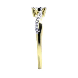 Blink-Blink Nadčasový diamantový prsteň 0.22 ct1550ZbDG