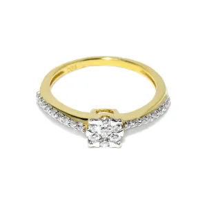 Blink-Blink Zlatý prsteň s diamantmi 0.22 ct1556ZDG