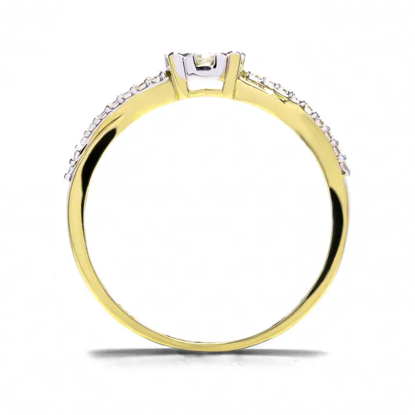 Blink-Blink Nadčasový diamantový prsteň 0.22 ct1550ZbDG