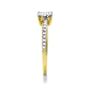 Blink-Blink Zlatý prsteň s diamantmi 0.22 ct1556ZDG