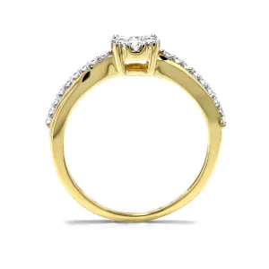 Blink-Blink Zlatý prsteň s diamantmi 0.22 ct1556ZDG