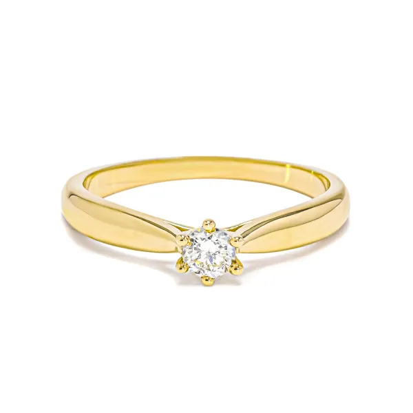 Blink-Blink Zásnubný prsteň zo žltého zlata s diamantom 0.20 ct1020ZDG-2