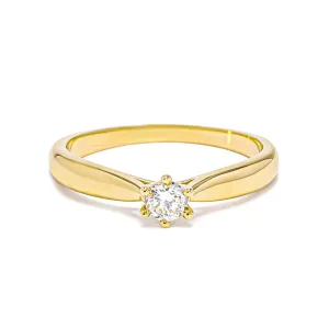 Blink-Blink Zásnubný prsteň zo žltého zlata s diamantom 0.20 ct1020ZDG-2