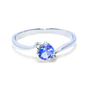 Blink-Blink Prsteň z bieleho zlata s diamantmi a Tanzanitom2234BTG