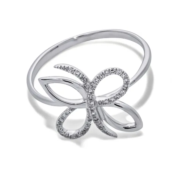 Blink-Blink Prsteň z bieleho zlata s diamantmi 0.117 ct1658BDA