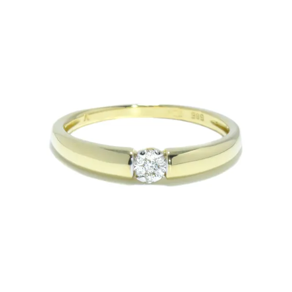 Blink-Blink Zlatý zásnubný prsteň s diamantmi 0.06 ct1302ZDG
