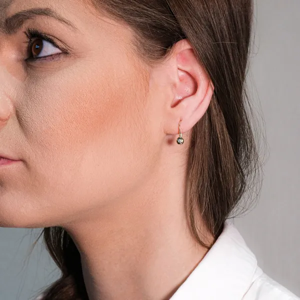 Blink-Blink Klasické náušnice s diamantmi  biele zlato 0.06 ct3226BDG