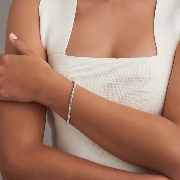 Blink-Blink Luxusný náramok z bieleho zlata s diamantmi 1.27 ct6210BDRb