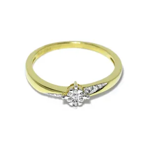 Blink-Blink Diamantový prsteň zo žltého zlata 0.07 ct1424ZDG*