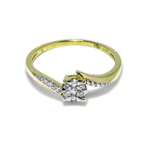 Blink-Blink Výnimočný diamantový prsteň zo žltého zlata 0.20 ct1552ZDG