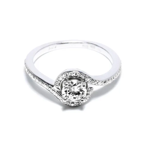 Blink-Blink Prsteň z bieleho zlata s diamantmi 0.75 ct1878BDZS