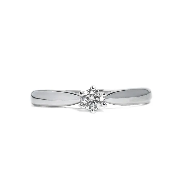 Blink-Blink Zásnubný diamantový prsteň z bieleho zlata 0.15 ct1015BDG-2