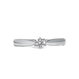 Blink-Blink Zásnubný diamantový prsteň z bieleho zlata 0.15 ct1015BDG-2