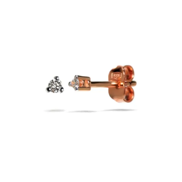 Blink-Blink Jemné diamantové náušnice z ružového zlata 0.04 ct3004RDG