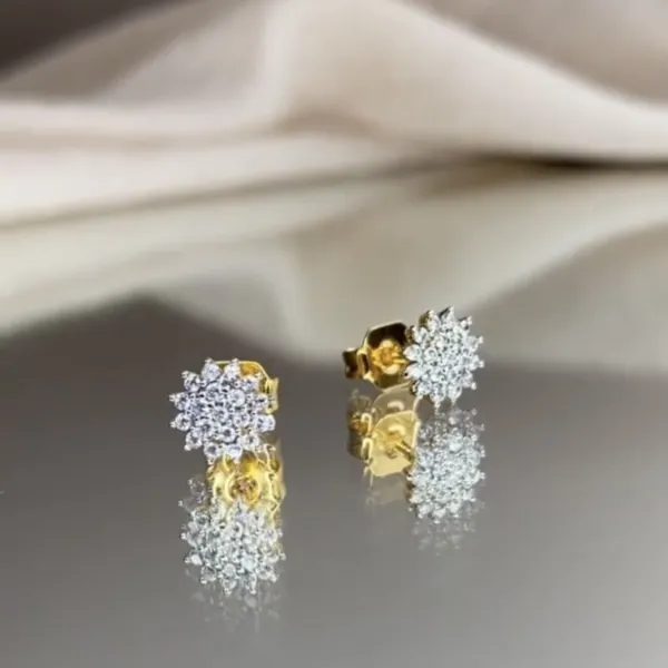 Blink-Blink Luxusné diamantové náušnice z bieleho zlata 0.23 ct3095BDG-2