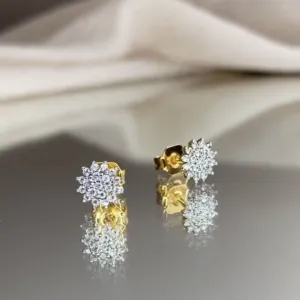Blink-Blink Luxusné diamantové náušnice z bieleho zlata 0.23 ct3095BDG-2