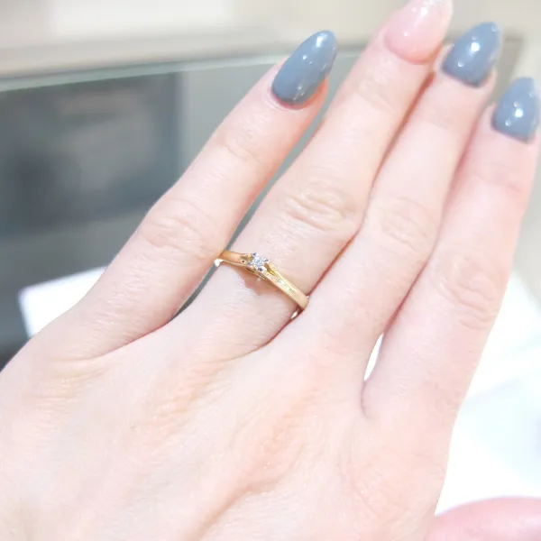 Blink-Blink Jemný prsteň s diamantom 0.02 ct1184ZDG