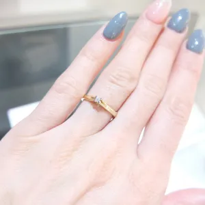 Blink-Blink Jemný prsteň s diamantom 0.02 ct1184ZDG