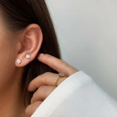 Blink-Blink Luxusné diamantové náušnice z bieleho zlata 0.23 ct3095BDG-2