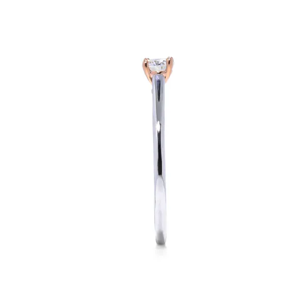 Blink-Blink Luxusný diamantový prsteň z bielo-ružového zlata 0.30 ct1200BrDS