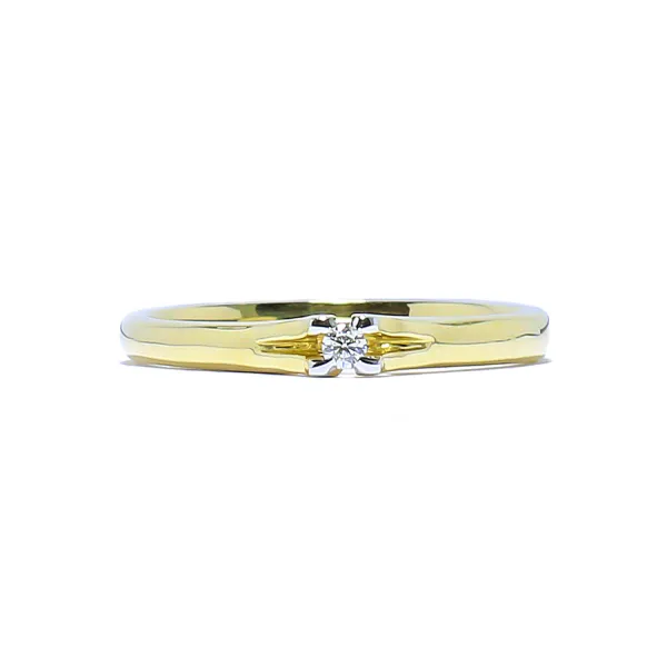 Blink-Blink Jemný prsteň s diamantom 0.02 ct1184ZDG