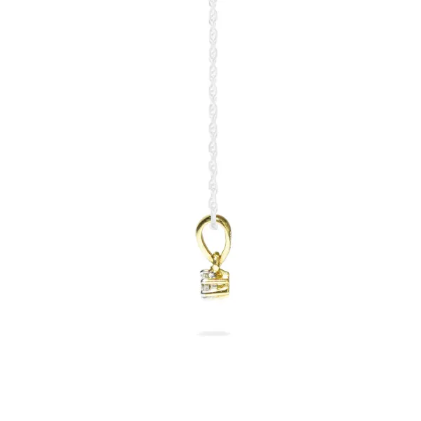 Blink-Blink Jemný prívesok s diamantom osadeným v korunke 0.05 ct4050ZDG