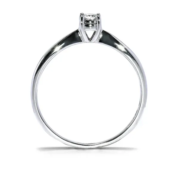 Blink-Blink Zásnubný prsteň z bieleho zlata s diamantom 0.10 ct1176BDG