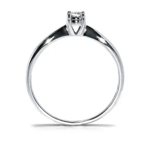 Blink-Blink Zásnubný prsteň z bieleho zlata s diamantom 0.10 ct1176BDG