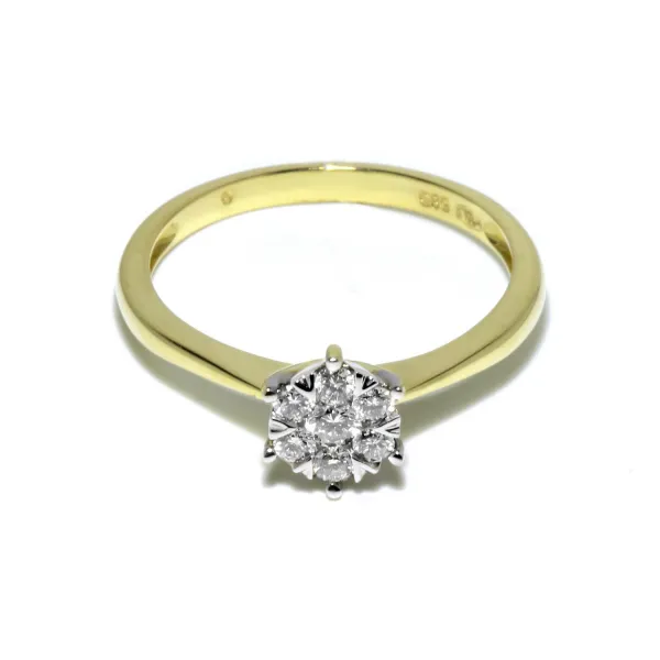 Blink-Blink Luxusný diamantový prsteň 0.21ct1502ZDG