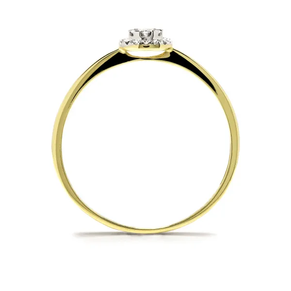 Blink-Blink Elegantný diamantový prsteň 0.10 ct1448ZDG