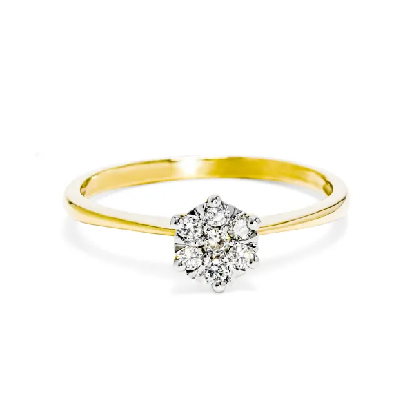 Blink-Blink Luxusný diamantový zásnubný prsteň 0.15 ct1506ZDG