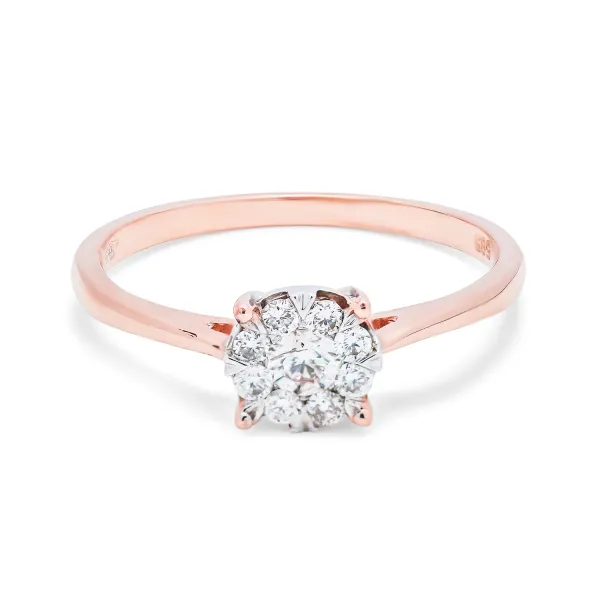 Blink-Blink Jedinečný diamantový prsteň 0.24 ct1508RDG