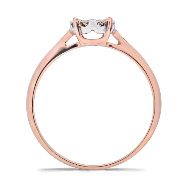 Blink-Blink Jedinečný diamantový prsteň 0.24 ct1508RDG