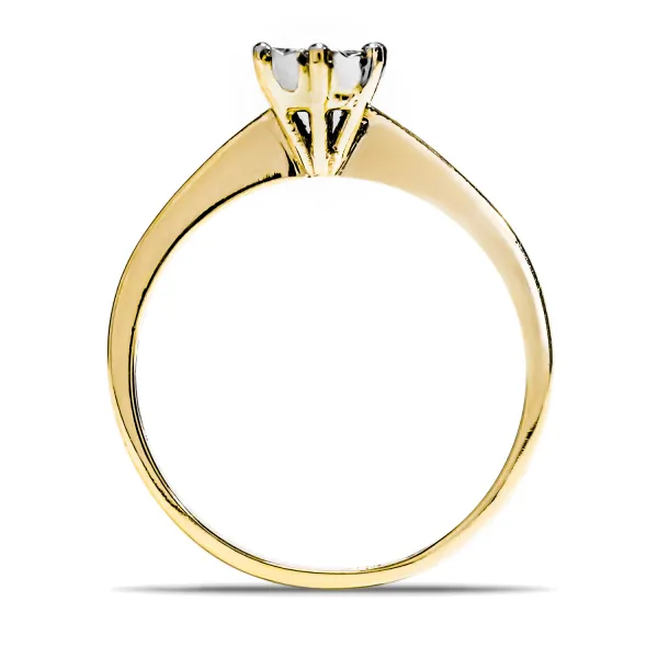 Blink-Blink Luxusný diamantový zásnubný prsteň 0.15 ct1506ZDG