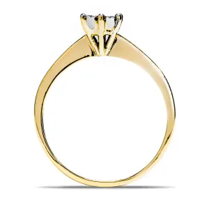 Blink-Blink Luxusný diamantový zásnubný prsteň 0.15 ct1506ZDG
