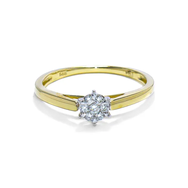 Blink-Blink Jedinečný diamantový prsteň 0.10 ct1500ZDG