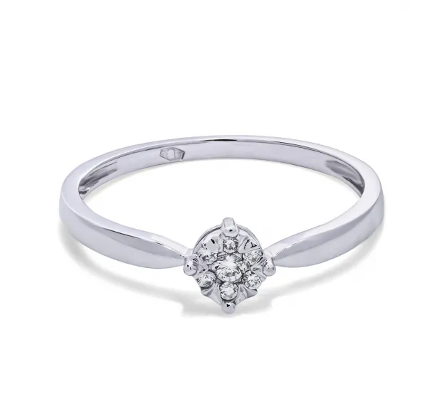 Blink-Blink Jemný diamantový prsteň biele zlato 0.06 ct1434BDG