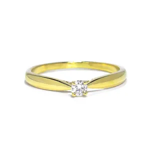 Blink-Blink Elegantný diamantový prsteň 0.08 ct1108ZDG