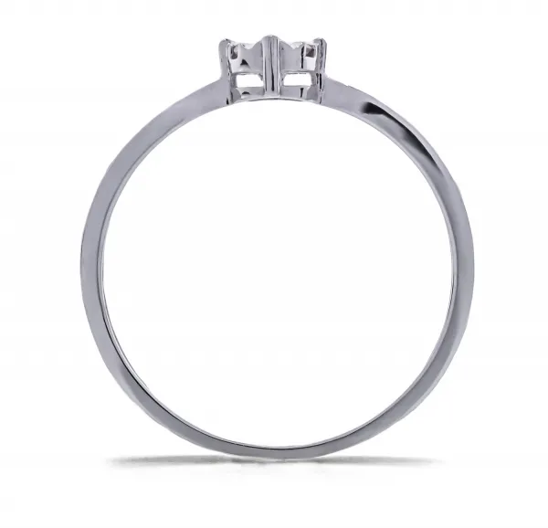 Blink-Blink Jemný diamantový prsteň biele zlato 0.06 ct1434BDG