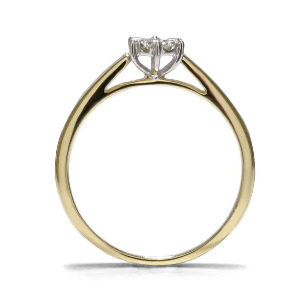 Blink-Blink Jedinečný diamantový prsteň 0.10 ct1500ZDG