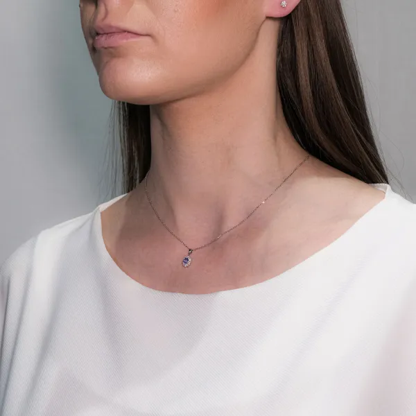 Blink-Blink Luxusný diamantový prívesok s Tanzanitom4250BTaG