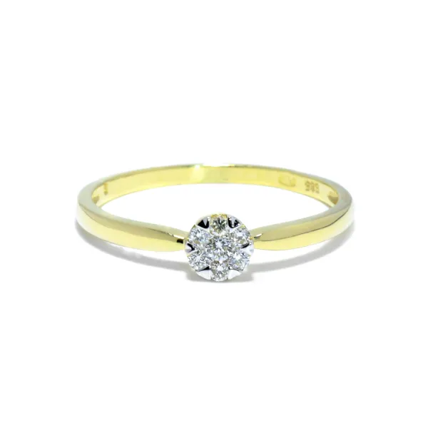 Blink-Blink Jedinečný diamantový prsteň 0.10 ct1432ZDG0.10