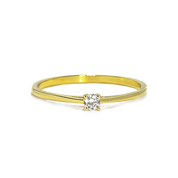 Blink-Blink Elegantný diamantový prsteň 0.08 ct1158ZDG
