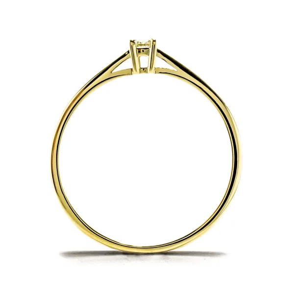 Blink-Blink Elegantný diamantový prsteň 0.08 ct1158ZDG